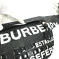 BURBERRY Sling bag 8028160 enamel enamel leather black logo BRUMMELL horse ferry HOSEFEY mens Used Authentic