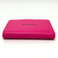 BALENCIAGA Folded wallet leather pink logo Ville Women Used Authentic