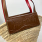 Christian Louboutin Handbag 1215226 Raffia leather beige basket bag basket bag basket