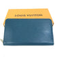 LOUIS VUITTON Long Wallet Purse M60619 Epi Leather Navy Epi Zippy Organizer mens Used Authentic