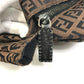 FENDI Handbag Canvas / leather Brown Zucchino Women Used Authentic