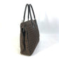 FENDI Handbag Canvas / leather Brown Zucchino Women Used Authentic