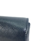 PRADA Clutch bag saffiano leather black Triangle logo plate Women Used Authentic