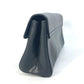 PRADA Clutch bag saffiano leather black Triangle logo plate Women Used Authentic