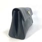 PRADA Clutch bag saffiano leather black Triangle logo plate Women Used Authentic