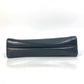 PRADA Clutch bag saffiano leather black Triangle logo plate Women Used Authentic