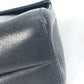 PRADA Clutch bag saffiano leather black Triangle logo plate Women Used Authentic