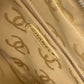 CHANEL Handbag leather beige CC COCO Mark Wild stitch Women Used Authentic