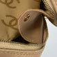 CHANEL Handbag leather beige CC COCO Mark Wild stitch Women Used Authentic