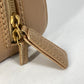 CHANEL Handbag leather beige CC COCO Mark Wild stitch Women Used Authentic