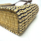 LOEWE Tote Bag Straw / leather beige square anagram Straw bag Women Used Authentic