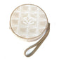 CHANEL Pouch A17682 canvas beige COCO Mark New travel line Women Used Authentic