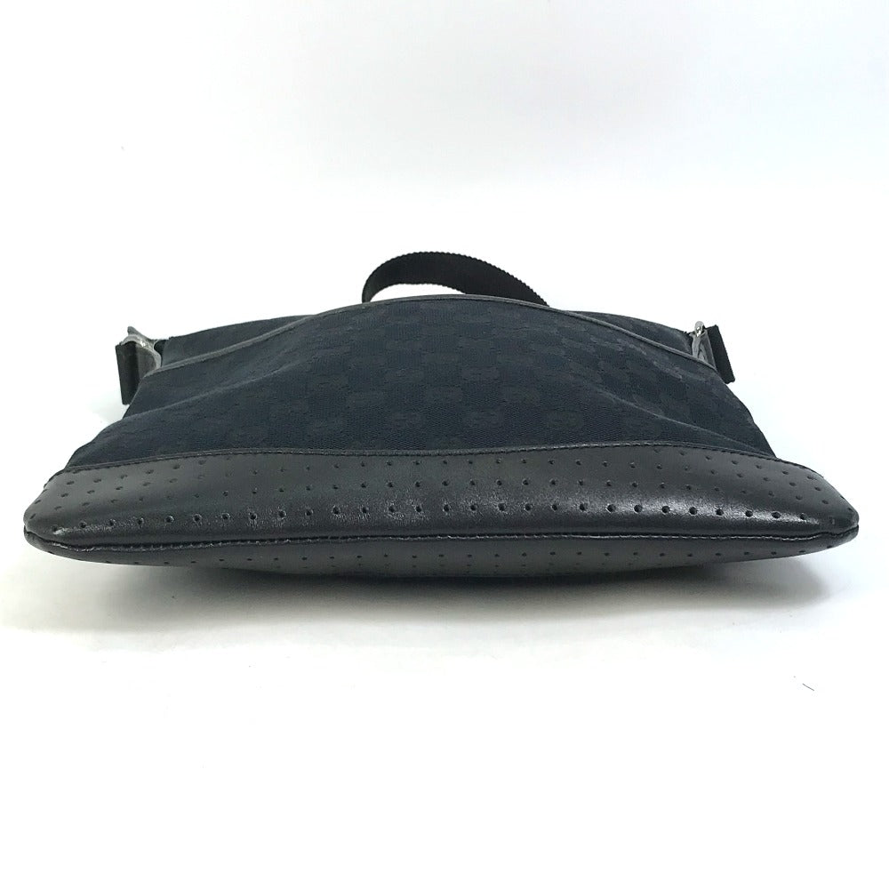 GUCCI Shoulder Bag 145857 GG canvas black GG Women Secondhand Authentic