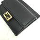 FENDI Coin case 8M0423 leather black baguette card holder Women Used Authentic