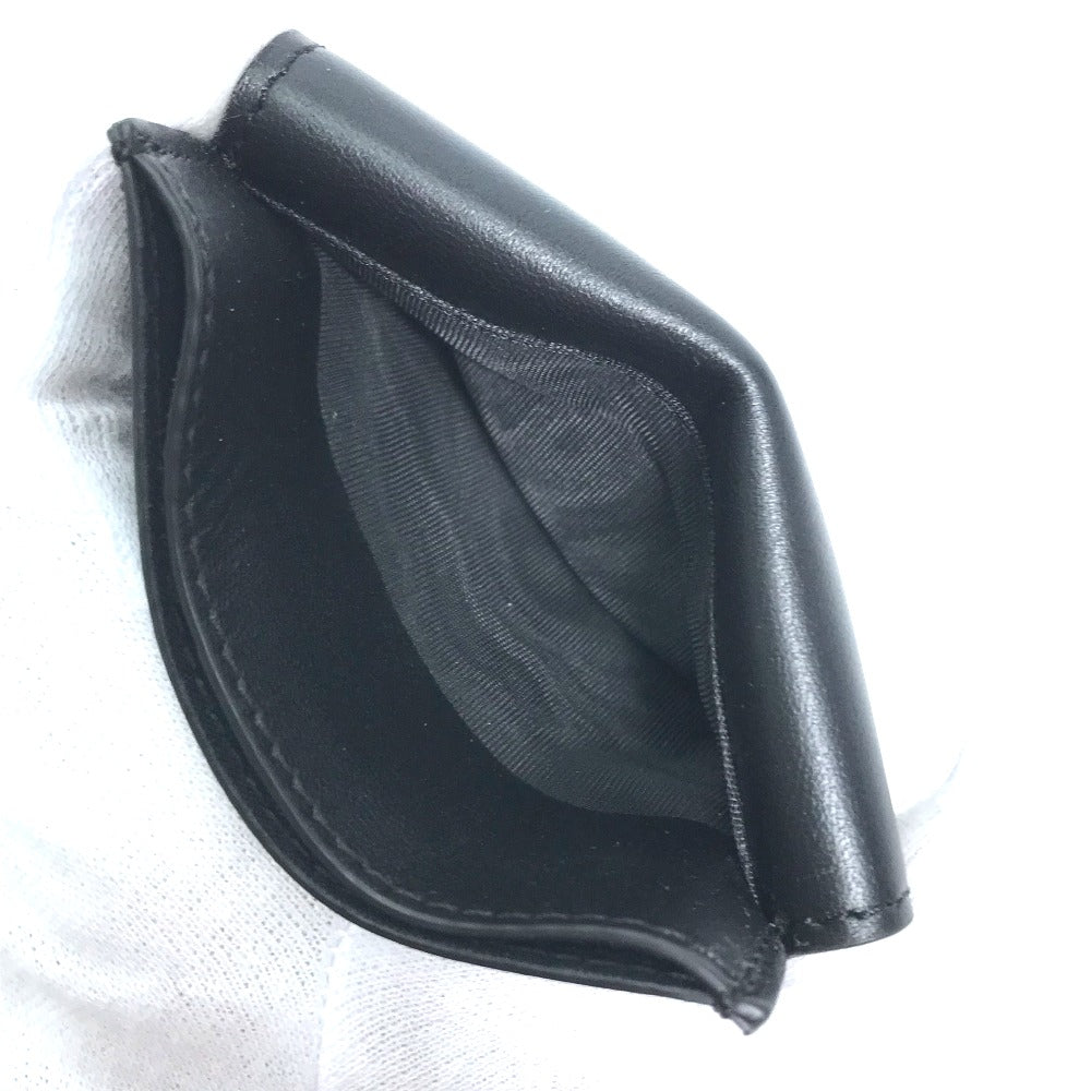 FENDI Coin case 8M0423 leather black baguette card holder Women Used Authentic