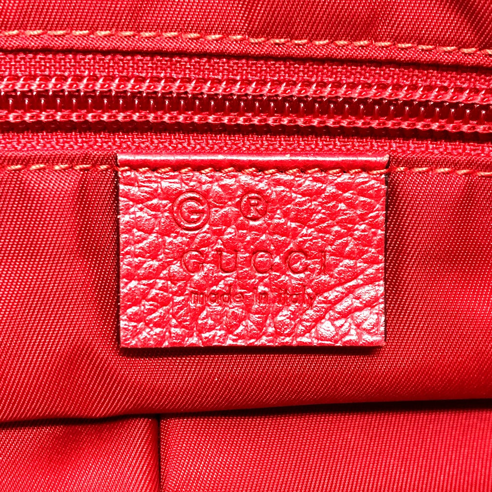 GUCCI Shoulder Bag 510342 Nylon / leather Red GG Women Used Authentic