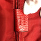GUCCI Shoulder Bag 510342 Nylon / leather Red GG Women Used Authentic
