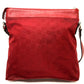 GUCCI Shoulder Bag 510342 Nylon / leather Red GG Women Used Authentic