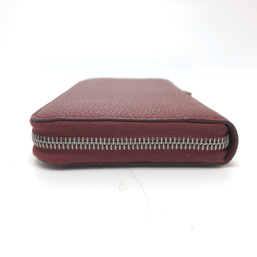 PRADA Long Wallet Purse 2ML317 leather Red type logo gradient Zip Around mens Used Authentic