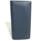 LOUIS VUITTON Long Wallet Purse M30662 Taiga Leather blue Taiga Portefeuille Braza mens Used Authentic