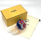 FENDI Bag charm fur blue Bag Bugs Bonbon charm