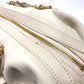 LOUIS VUITTON Boston Duffel bag leather white Sac Louis Women Used Authentic