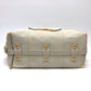 LOUIS VUITTON Boston Duffel bag leather white Sac Louis Women Used Authentic