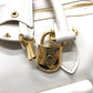 LOUIS VUITTON Boston Duffel bag leather white Sac Louis Women Used Authentic