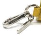 FENDI Bag charm 7AR706 leather yellow taco motif Coin case
