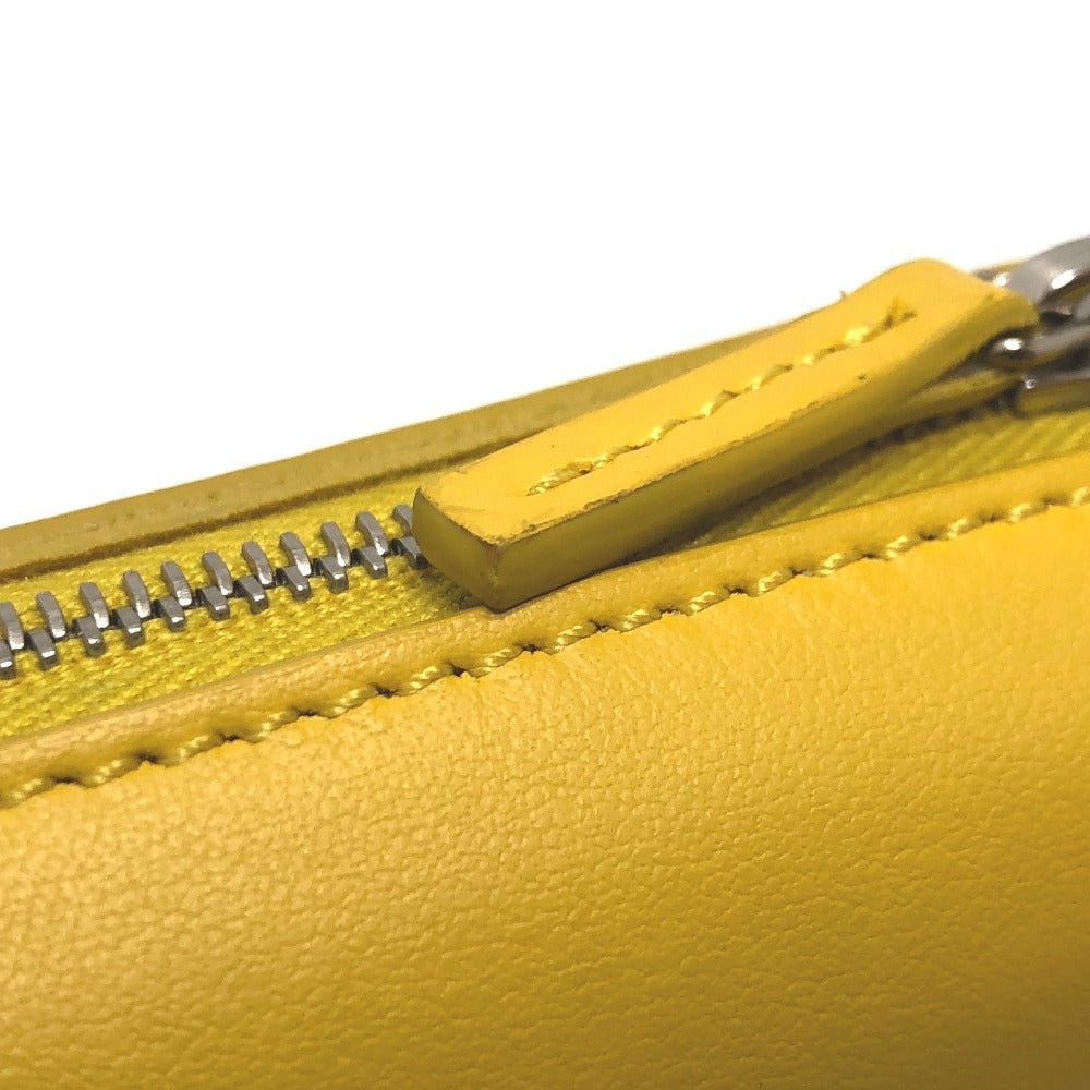 FENDI Bag charm 7AR706 leather yellow taco motif Coin case