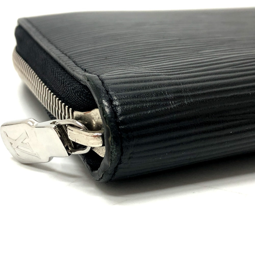 LOUIS VUITTON Long Wallet Purse M63852 Epi Leather black Epi Zippy Organizer mens Used Authentic