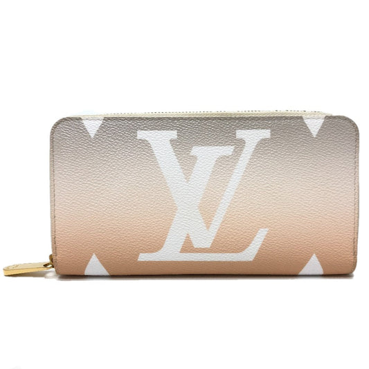 LOUIS VUITTON Long Wallet Purse M80359 Monogram giant canvas Orange type Monogram Giant Zippy wallet Women Used Authentic