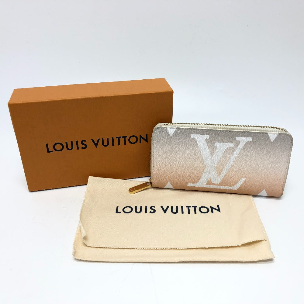 LOUIS VUITTON Long Wallet Purse M80359 Monogram giant canvas Orange type Monogram Giant Zippy wallet Women Used Authentic