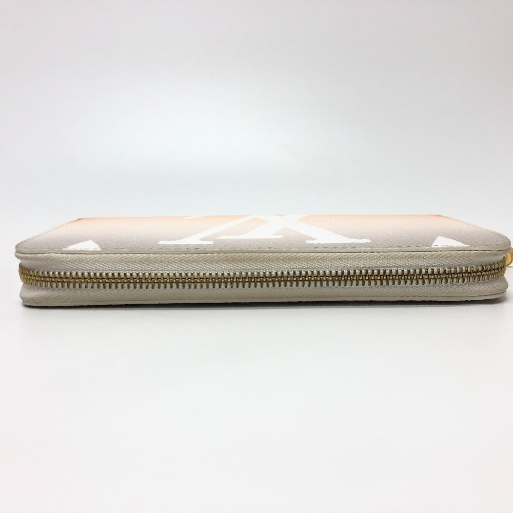 LOUIS VUITTON Long Wallet Purse M80359 Monogram giant canvas Orange type Monogram Giant Zippy wallet Women Used Authentic