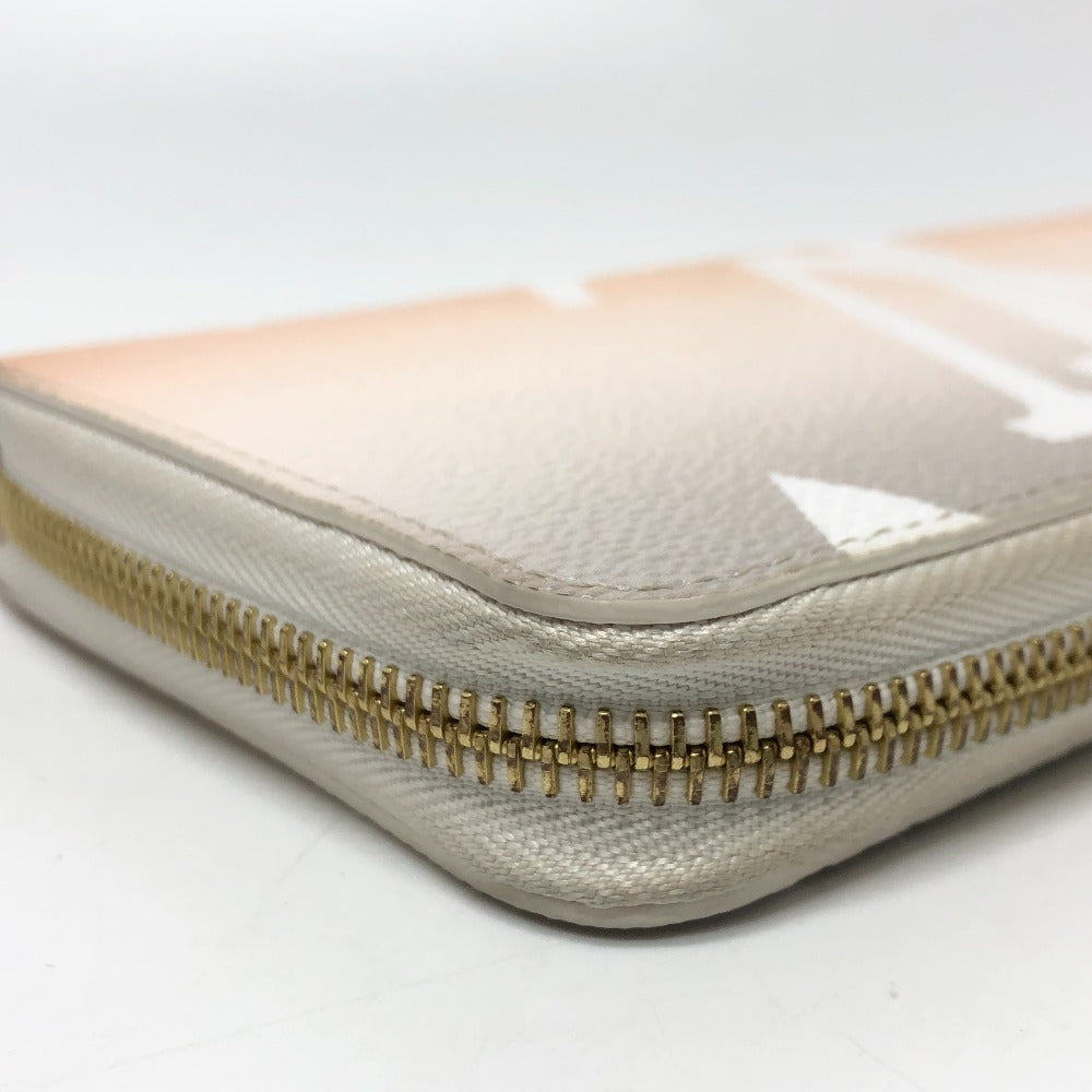 LOUIS VUITTON Long Wallet Purse M80359 Monogram giant canvas Orange type Monogram Giant Zippy wallet Women Used Authentic