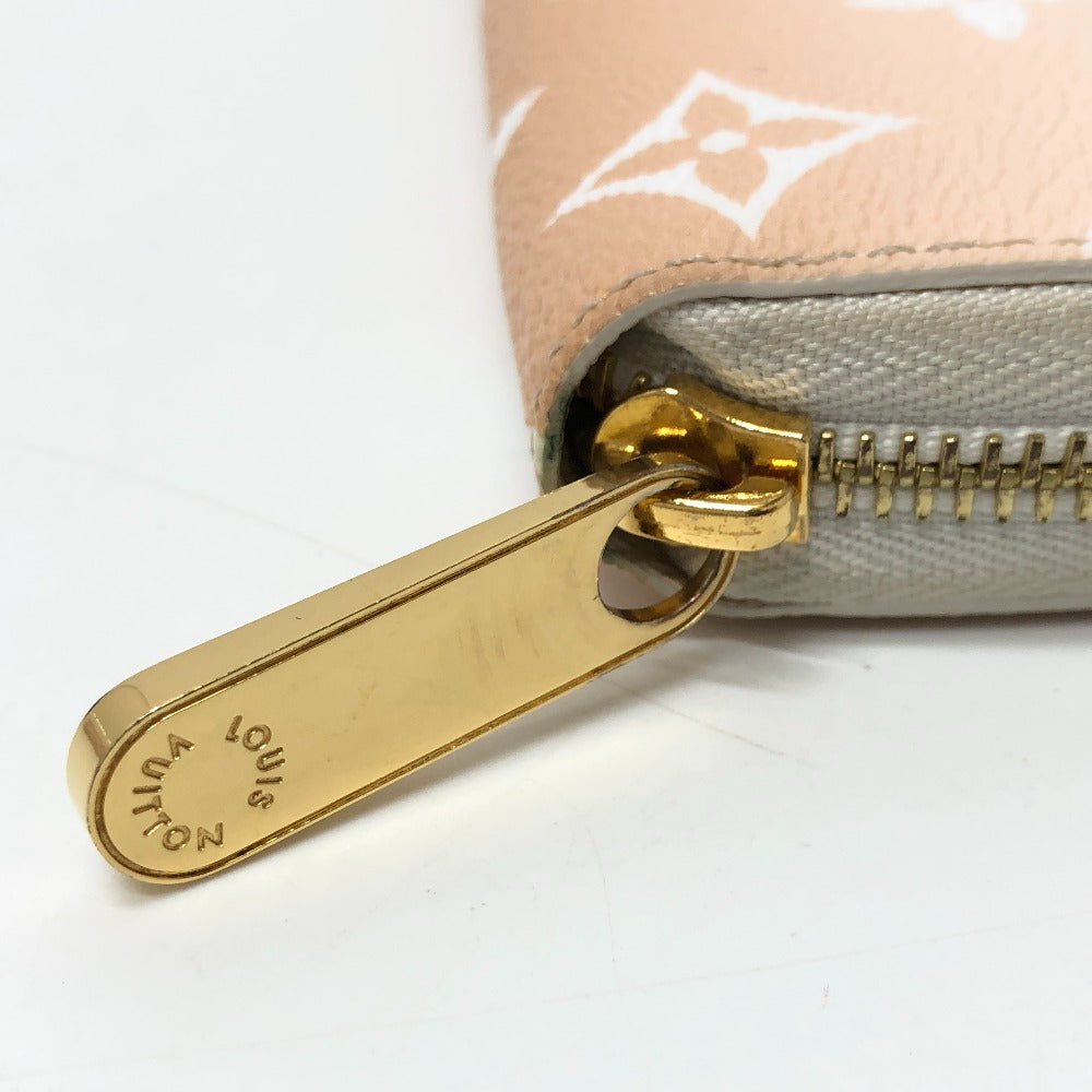 LOUIS VUITTON Long Wallet Purse M80359 Monogram giant canvas Orange type Monogram Giant Zippy wallet Women Used Authentic