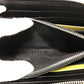 PRADA Long Wallet Purse 2ML506 saffiano leather black Triangle logo Zip Around Women Used Authentic