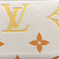 LOUIS VUITTON Long Wallet Purse M80402 Monogram Ann Platt Leather beige Monogram Ann Platt Zippy wallet Women Used Authentic