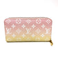 LOUIS VUITTON Long Wallet Purse M80361 Monogram canvas pink monogram visor pool Zippy wallet Women Used Authentic