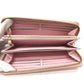 LOUIS VUITTON Long Wallet Purse M80361 Monogram canvas pink monogram visor pool Zippy wallet Women Used Authentic