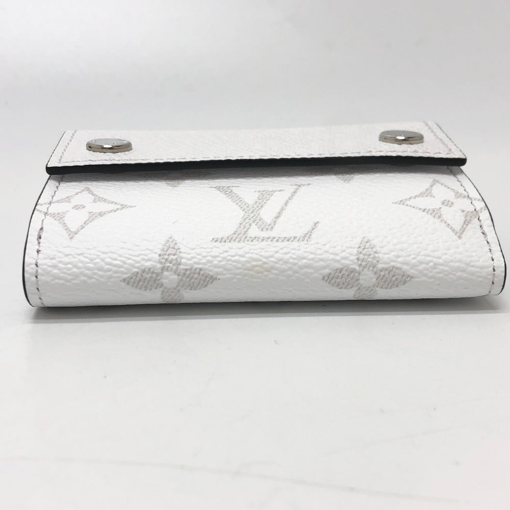 LOUIS VUITTON Trifold wallet M30899 leather white Wallet Compact Wallet Tiger Lama Monogram Discovery compact wallet mens Used Authentic