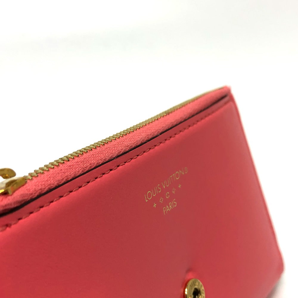 LOUIS VUITTON Trifold wallet M69177 leather pink LV circle Portefeuille LV Pont Neuf Compact