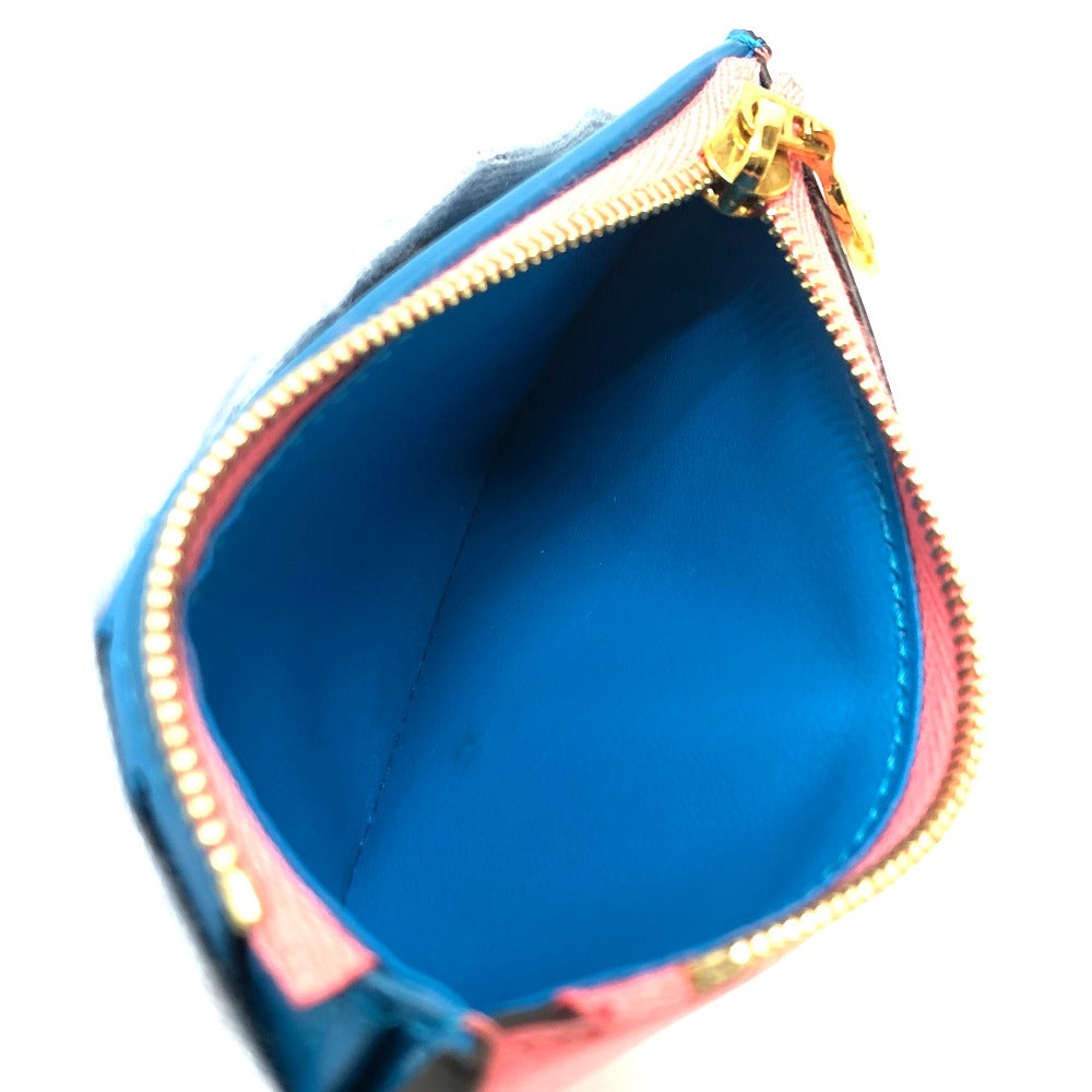 LOUIS VUITTON Trifold wallet M69177 leather pink LV circle Portefeuille LV Pont Neuf Compact