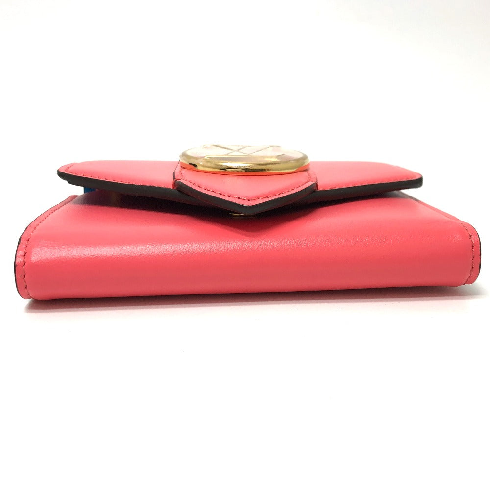 LOUIS VUITTON Trifold wallet M69177 leather pink LV circle Portefeuille LV Pont Neuf Compact