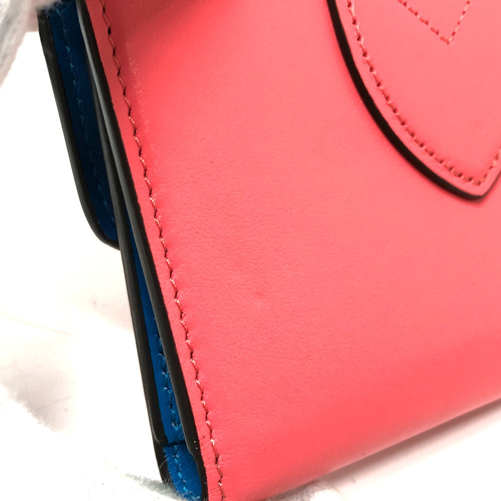 LOUIS VUITTON Trifold wallet M69177 leather pink LV circle Portefeuille LV Pont Neuf Compact