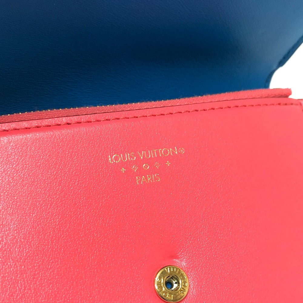 LOUIS VUITTON Trifold wallet M69177 leather pink LV circle Portefeuille LV Pont Neuf Compact