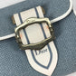 Dior Folded wallet Canvas / leather blue Bicolor logo W Hook Wallet
