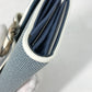 Dior Folded wallet Canvas / leather blue Bicolor logo W Hook Wallet