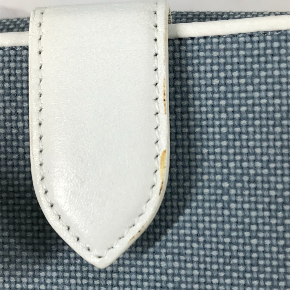 Dior Folded wallet Canvas / leather blue Bicolor logo W Hook Wallet