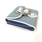 Dior Folded wallet Canvas / leather blue Bicolor logo W Hook Wallet